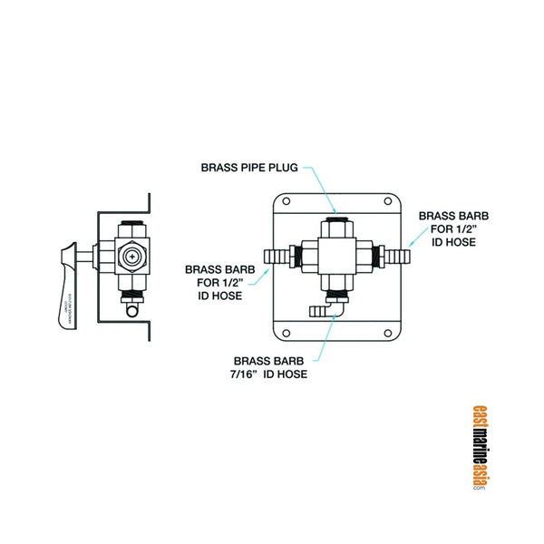 Groco TS-350-T Tank Selector Kit