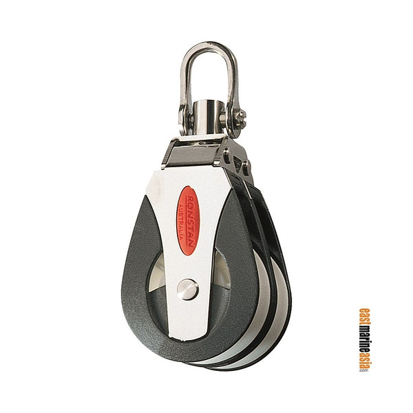 RONSTAN RF51100 Series 50 AP Block - Single Pulley 3310 Lbs Load Capacity 2 Sheave