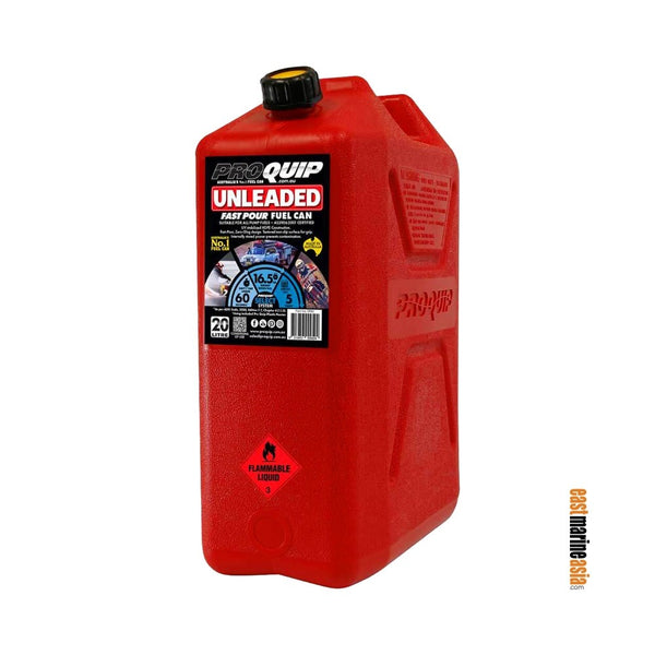 Pro Quip Red Plastic Unleaded Fuel Can with Pourer