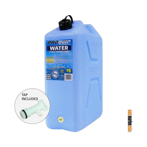 Pro Quip Blue Food Grade Plastic Water Can with Tap