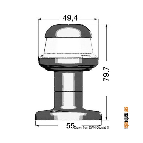 Osculati Orions LED Masthead All Round White Navigation Lights