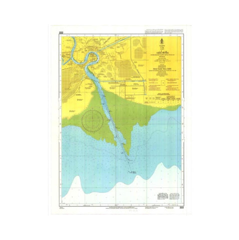 Marine Chart Thailand (Gulf of Thai - West) 222 Entrance to Mae Nam Tha Chin