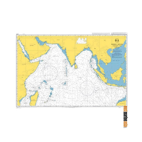 British Admiralty Nautical Chart #4071 Indian Ocean Northern Part