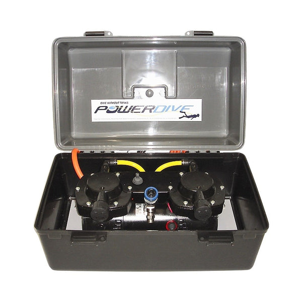 PowerDive Double DeckSnorkel Snorkelling & Scuba Dive System (with 20 m Extension Hose Accessory)