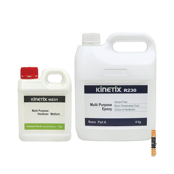 Kinetix R230 Multi Purpose Epoxy Resin with H231 Medium Hardener Kit
