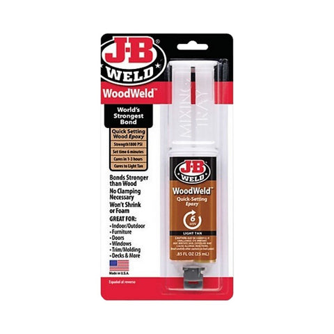 J-B Weld WoodWeld Wood Repair Syringe 2-Part Epoxy System