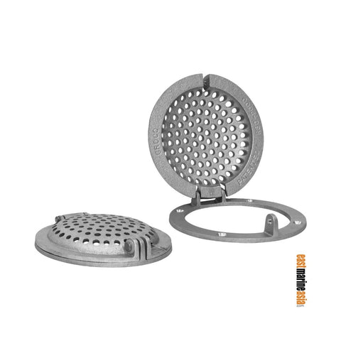 Groco RSC Series Aluminium Round Hull Strainer with Access Door