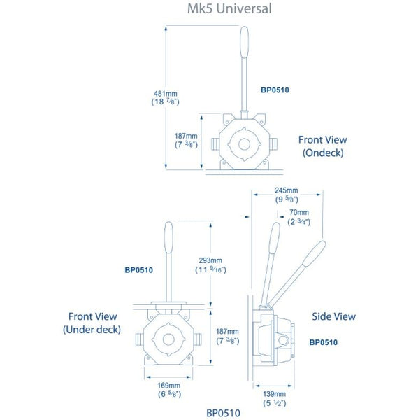 Whale BP0510 MK5 Universal Manual Pump