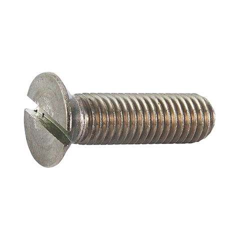 EMA 316 Stainless Steel Machine Screw Counter Sunk Slotted Flat Head (DIN 963)