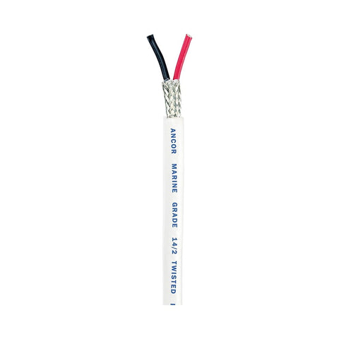Ancor Marine Grade Premium Tinned Copper Twisted Pair Wire with Shield - 14/2 AWG (2 mm2)