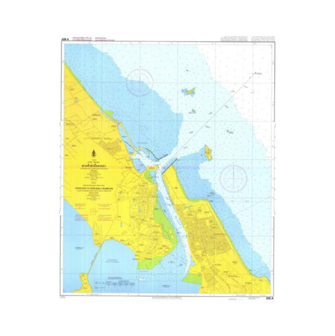 Marine Chart Thailand (Gulf of Thai - West) 229A Songkhla Harbour
