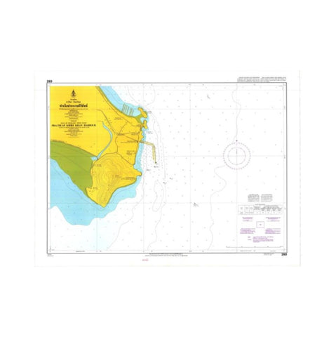 Marine Chart Thailand (Gulf of Thai - West) 260 Prachuap Khirkhan Port