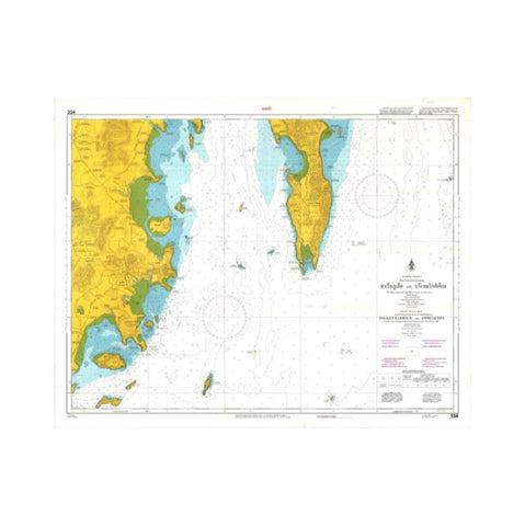 Marine Chart Thailand (Andaman) 334 Phuket Harbour and Approaches