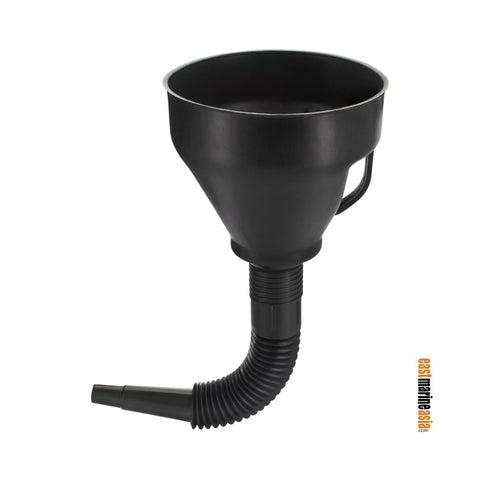 EMA Long Flexible Funnel with Handle & Stainless Steel Strainer