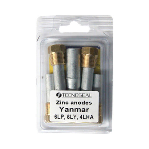 Tecnoseal KITYANMAR Yanmar Inboard Engine Pencil Anode Kit - Zinc