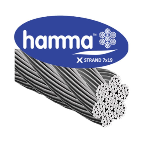 Hamma X 7x19 316 Stainless Steel Wire Rope