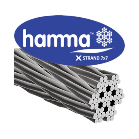 Hamma X 7x7 316 Stainless Steel Wire Rope